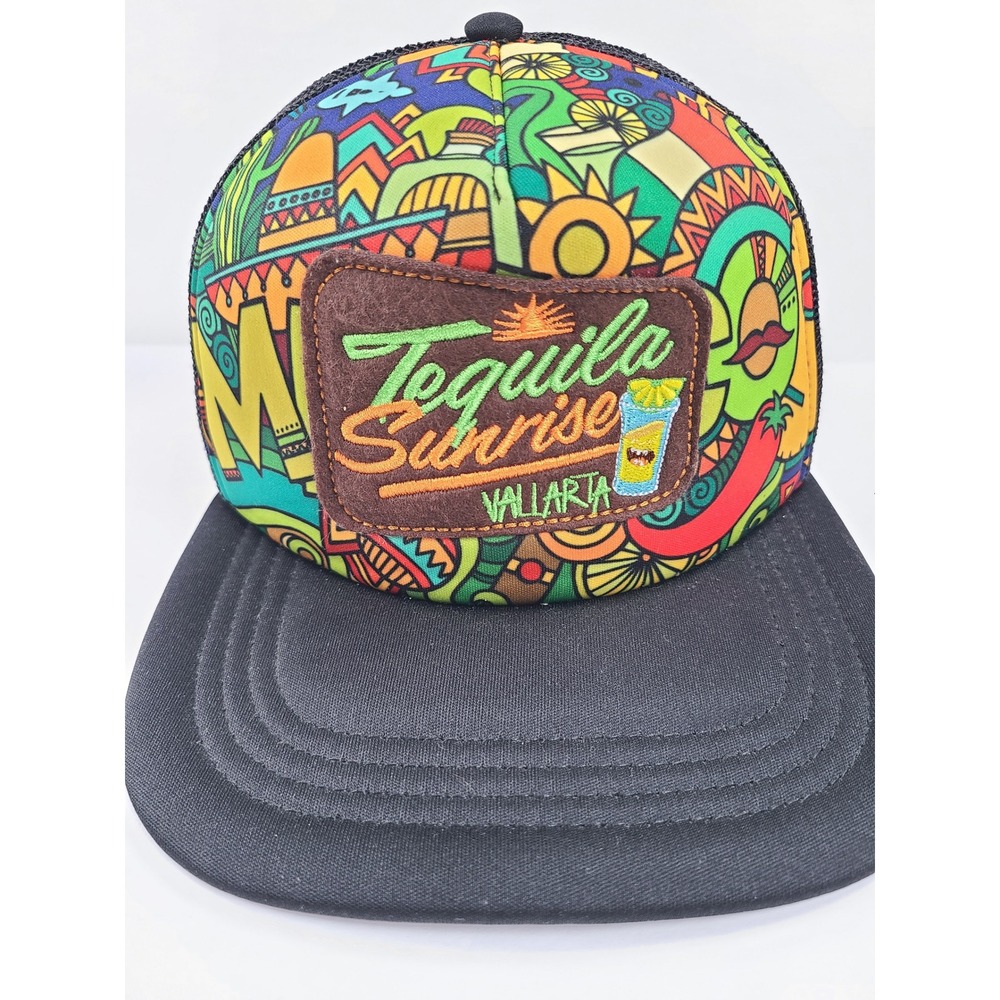 Banana Bay Tequila Sunrise‎ Vallarta Trucker Snapback Hat Tropical Beach Coastal